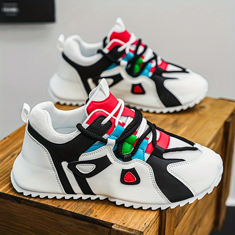Patchwork Platform Heightening Sneakers