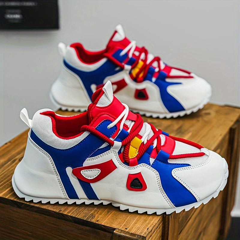 Patchwork Platform Heightening Sneakers