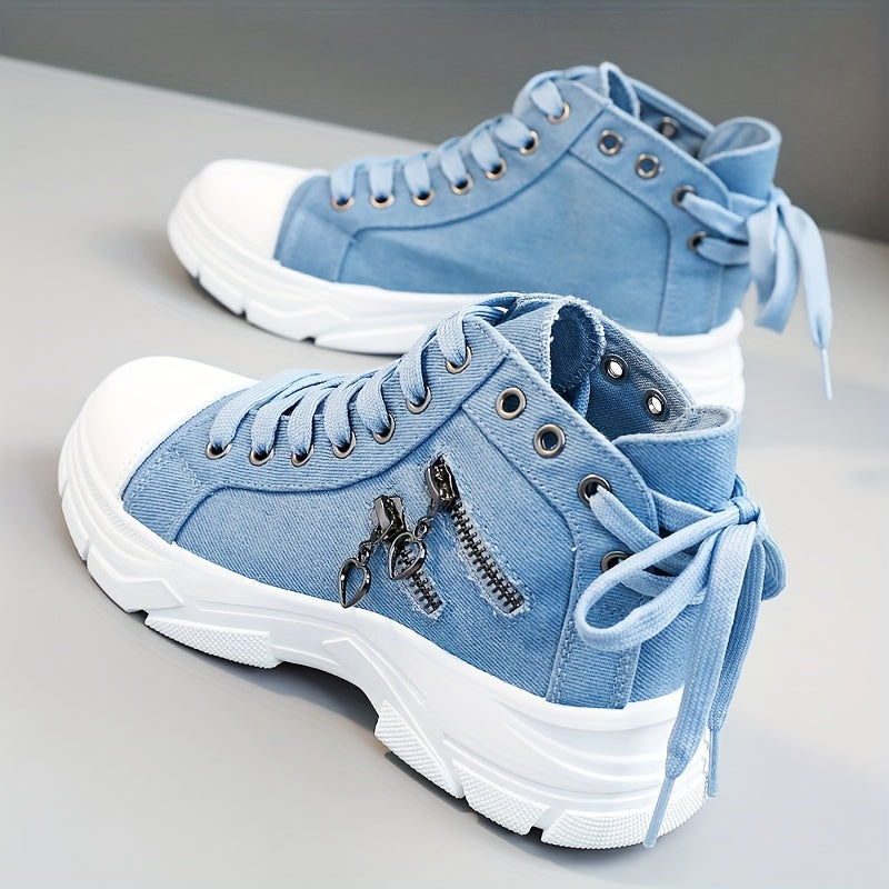 Denim Chunky Sneakers Local