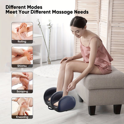 3D Shiatsu Foot Calf Massager With Deep Kneading And Heating Function