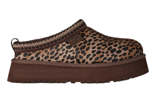 UGG Tazz Slipper Caspian Leopard Print Burnt Cedar (Women's)
