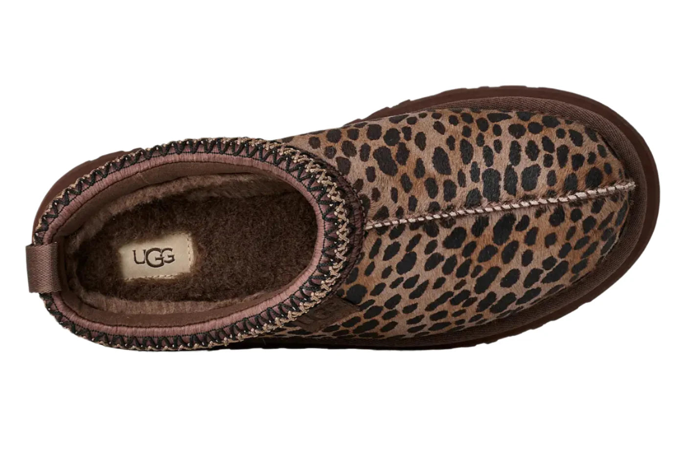UGG Tazz Slipper Caspian Leopard Print Burnt Cedar (Women's)