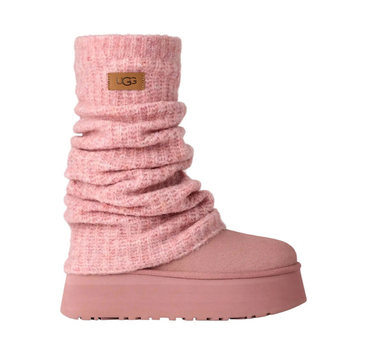 UGG Classic Mini Dipper Legwarmer Boot Pink Dawn (Women's)