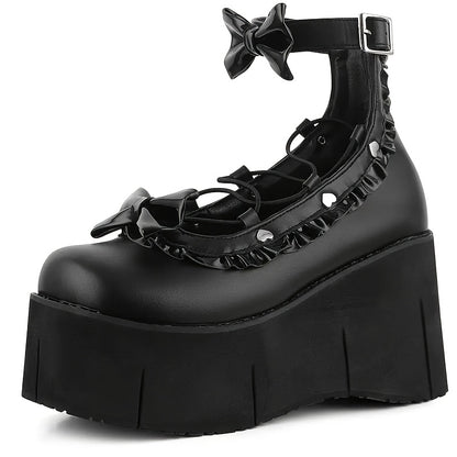Bow & Stud Platform Shoes