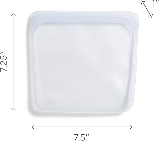 Stasher Premium Silicone Reusable Food Storage Bags, 3-Pack, Artivism, Multi-Use Food Storage Bags, Lunch Bag, Travel Containers, BPA Free, Leak-free, Dishwasher-Safe, Eco-friendly Stasher