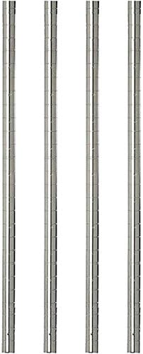Omega Solid Stainless Steel Shelves, 21" Deep x 42" Wide x 14" High 2 Tier Heavy Duty Solid Shelving Unit for Kitchen Garage Office Restaurant Warehouse 800-lb Per Shelf Weight Capacity