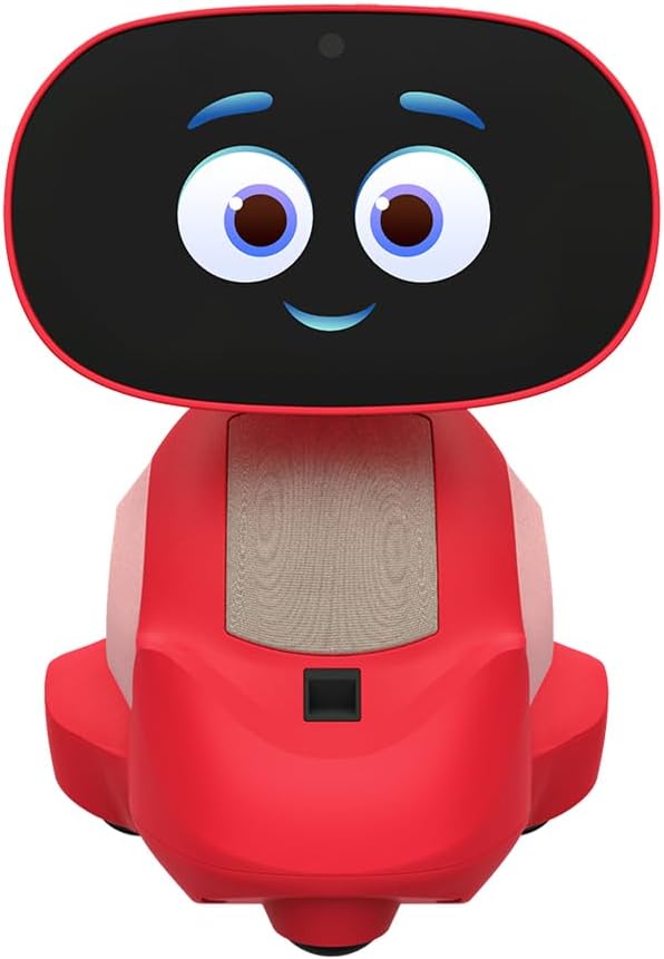 Miko 3 AI Robot for Kids – Smart Educational & STEAM Learning Robot with Interactive Apps, Games, Stories & Activities for Girls & Boys Ages 5–10 | Red Miko
