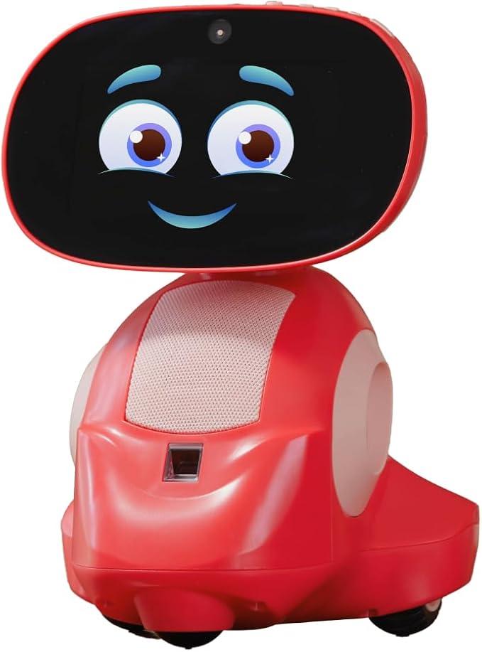Miko 3 AI Robot for Kids – Smart Educational & STEAM Learning Robot with Interactive Apps, Games, Stories & Activities for Girls & Boys Ages 5–10 | Red Miko