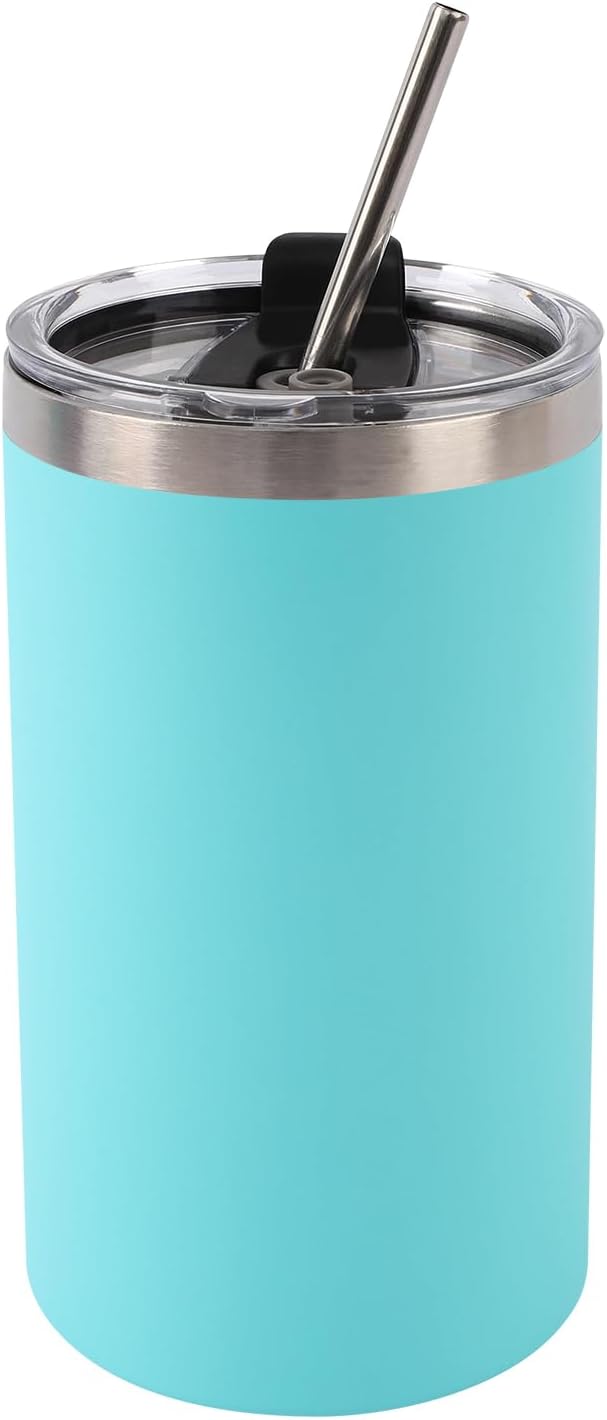 20 Oz Stainless Steel Skinny Tumbler with Splash Proof Lid, Vacuum Insulated Double Wall Thermal Cup, Outdoor Unbreakable Travel Slim Bottle for Hot Cold Drinks