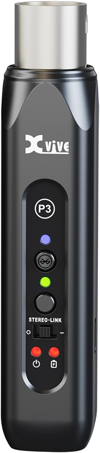 Xvive P3 XLR Bluetooth Receiver, High-Fidelity Wireless Bluetooth Adapter for Speakers, PA Systems, Mixers, DJ Equipment Xvive