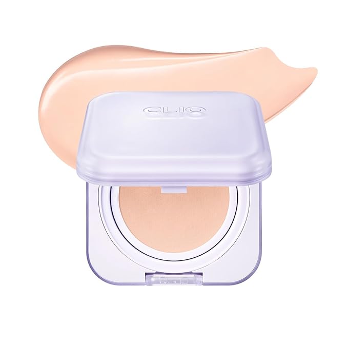 CLIO Kill Cover Mesh Blur Cushion Foundation, Flawless Full Coverage, Pore Blurring for Smooth Skin, Semi-Matte Finish, Long-Lasting, Lightweight, Oil-Control, Korean Foundation (21C LINGERIE)