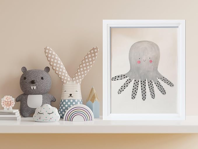 KTKDE 16x20 Picture Frame Set of 5,Studio Gallery 16 by 20 Poster Frame White Wooden, Large Frame for Photos, Posters - Art Prints best gift KTKDE