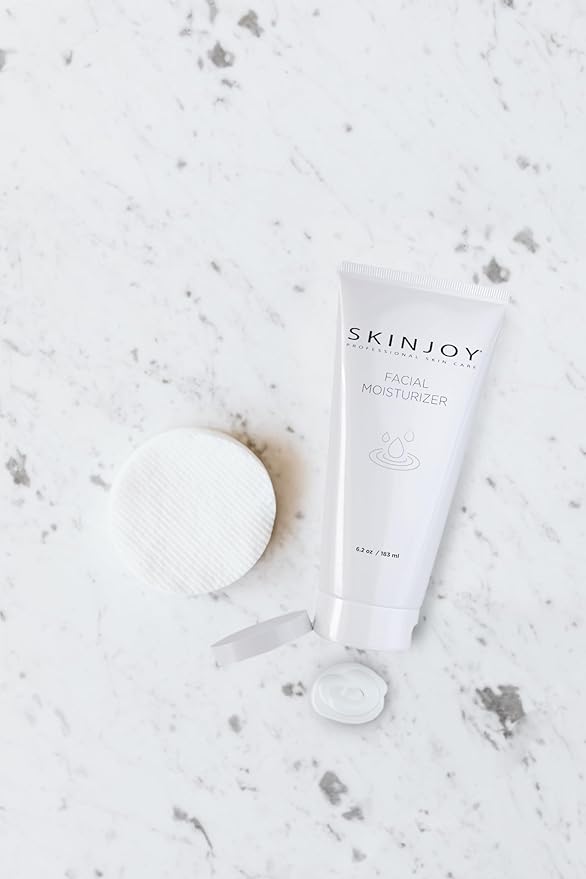 Skinjoy Face Moisturizer for Dry Skin, w/Hyaluronic Acid, Collagen, Aloe, Facial Skin Care Products, Skin Care, Body Wash, Face Wash - 183 ml / 6.2oz
