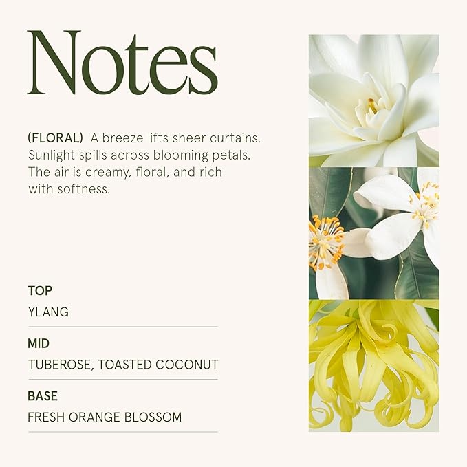 LA JOLIE MUSE Gardenia & Ylang Ylang Scented Candle – Ylang, Tuberose, Orange Blossom |19 oz Large Wooden Wick Candle | Natural Soy Wax | 90 Hours Clean Burn | Gift-Ready for Hosts LaJol%C3%ADeMuse