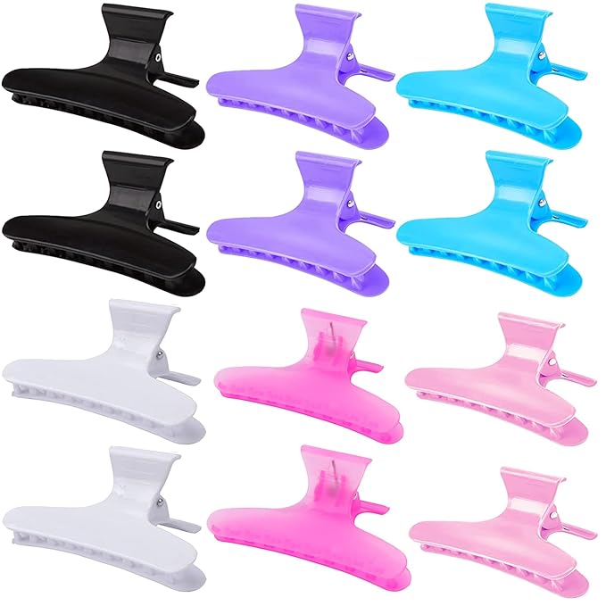Ondder Hair Clips for Styling, Cutting, Coloring - Butterfly Claw Clamps and Pro Salon Accessories for Women and Girls Ondder