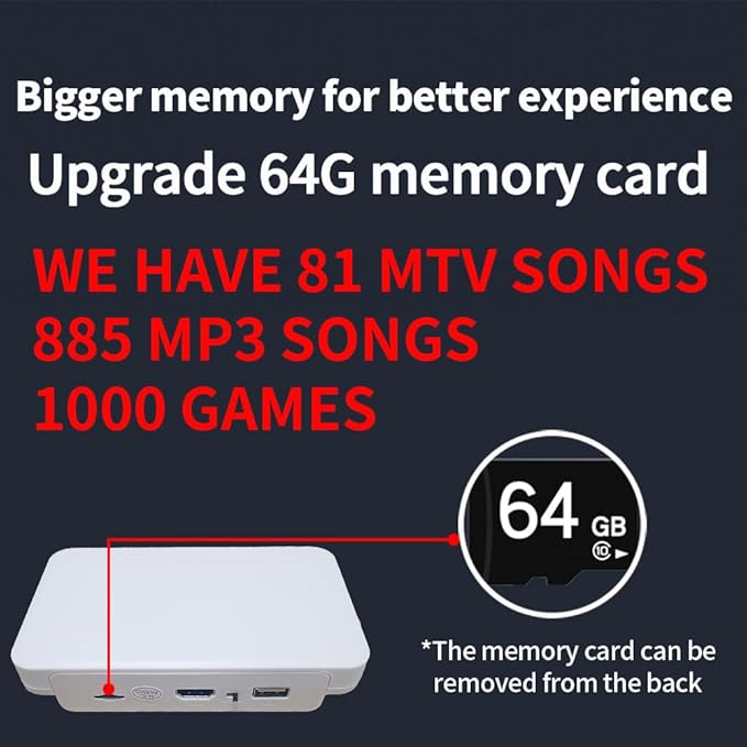 HDMI Dance Mat with Upgraded 64GB Memory Card,1000 Games,885 Songs and 81 MTVs;Features Dance,Yoga,Aerobics,Running,Sports and Puzzle Game Modes Flannel Material.A for Kids. Kick Boosters