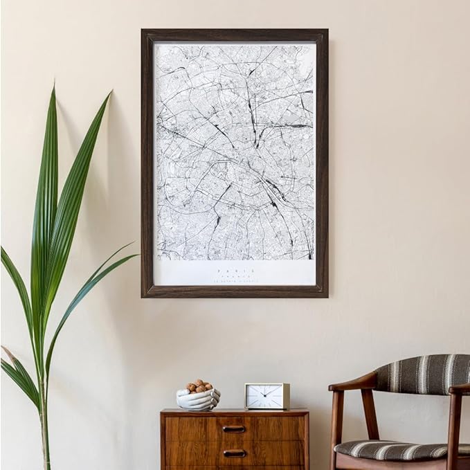 KTKDE 10x12 Picture Frame Set of 5,Walnut Wooded Shatter Resistant Glass, Vertical & Horizontal Wall Hanging for Wall or Tapletop Display,Studio Gallery Photo Frame for Photos, Posters & Art Prints KTKDE