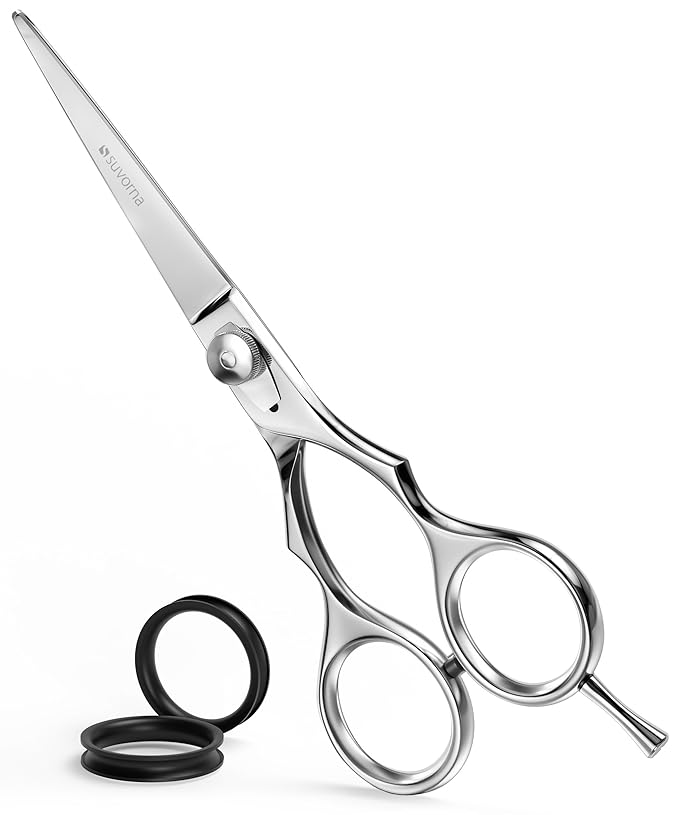 Suvorna Hair Scissors Professional - Barber Shears for Hair Cutting - Extremely Sharp Razor Edge Hair Cutting Scissors to Cut Hair - 6.5" Japanese Stainless Steel Hair Shears for Women and Men Suvorna-beautifuleveryday