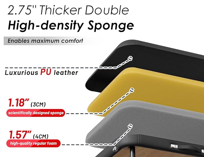 CLORIS 84" Professional Massage Table Portable 2 Folding Lightweight Facial Solon Spa Tattoo Bed Height Adjustable with Carrying Bag & Aluminium Leg Hold Up to 1100LBS CLORIS-Direct