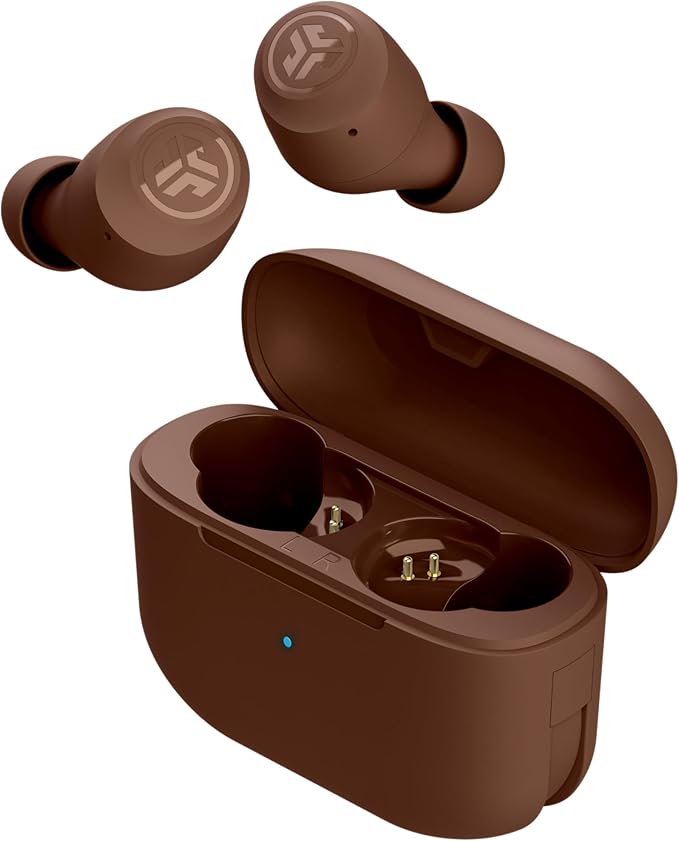JLab Go Air Tones+ True Wireless Earbuds Designed with Auto On and Connect, Touch Controls, 32+ Hours Bluetooth Playtime, EQ3 Sound, and Dual Connect, Natural Earthtone Color (4625 W) JLab