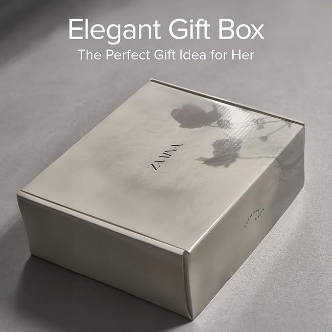 ZAAINA Spa Gift Basket for Women – Luxury Self Care Kit with Face Mist, Glow Serum, Soaps, Lip Balm & Candle – Natural Pampering Care Package for Women – Birthday & Relaxation Spa Basket (Premium Set) ZAAINA