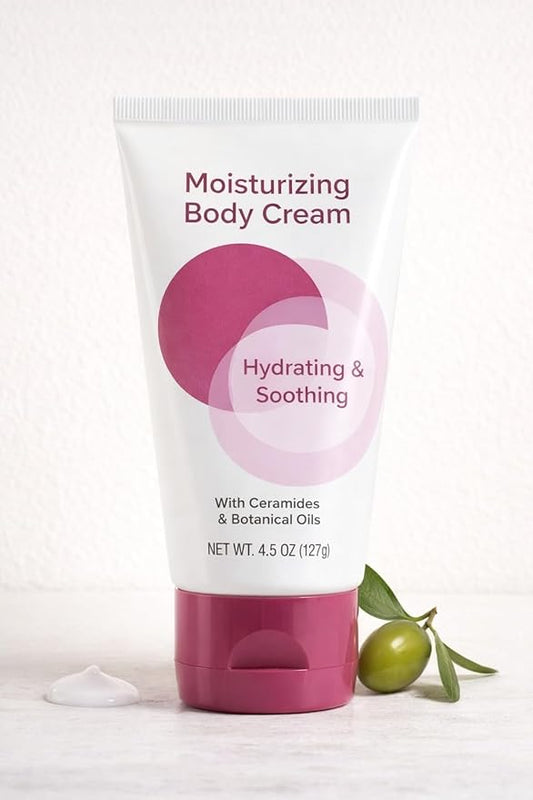 Moisturizing Body Cream for Dry, Sensitive Skin – Hydrating Skin Care Cream with Ceramides & Botanical Oils – 4.5 oz