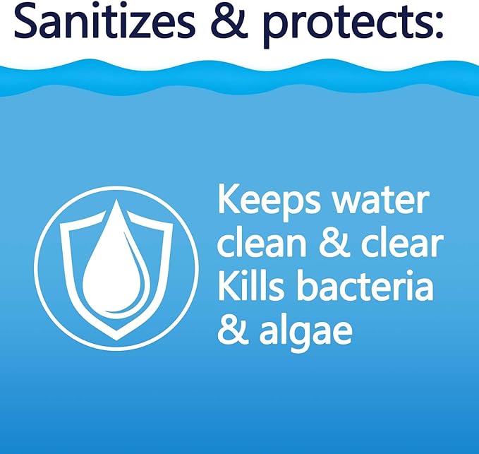 5LB Bromine Tablets for Hot Tubs & Spas –1 inch Fast Dissolving, Low Odor, Long-Lasting Sanitizer Kick Boosters