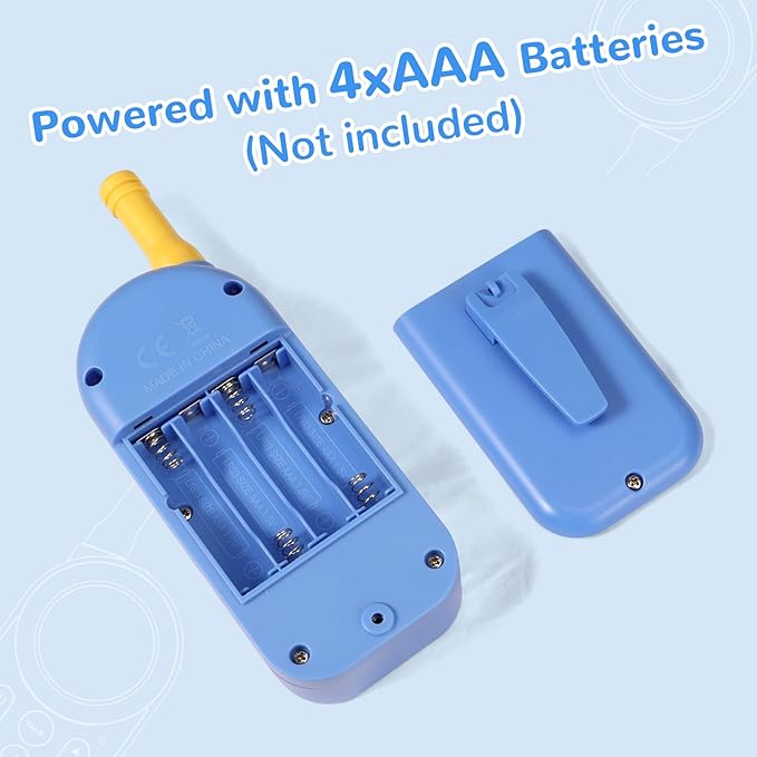 Walkie Talkies for Kids Toys: Toys for 3-12 Year Old Boys Girls - 22 Channels 2 Way Radio Toy with Backlit LCD Flashlight - 3 Miles Range for Outside/Camping/Hiking (2-Pack) Ptnerbeh