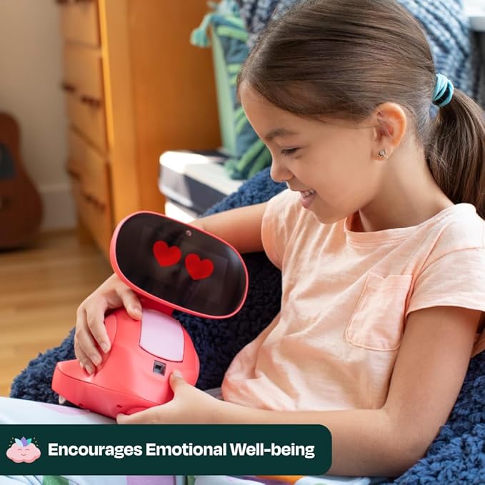 Miko 3 AI Robot for Kids – Smart Educational & STEAM Learning Robot with Interactive Apps, Games, Stories & Activities for Girls & Boys Ages 5–10 | Red Miko