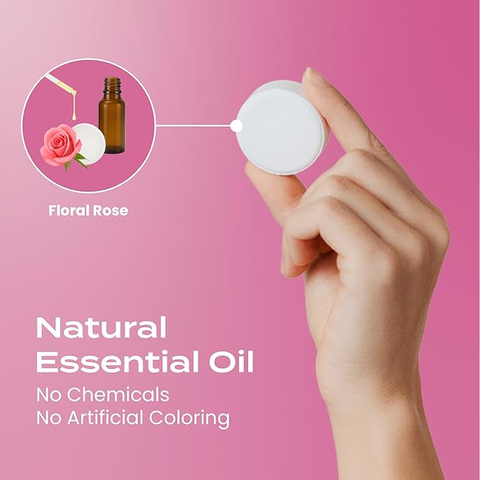 Body Restore Shower Steamers Aromatherapy 15 Pack - Christmas Stocking Stuffers for Men, Birthday Gifts for Women, White Elephant, Relaxation, Self Care - Rose BodyRestore