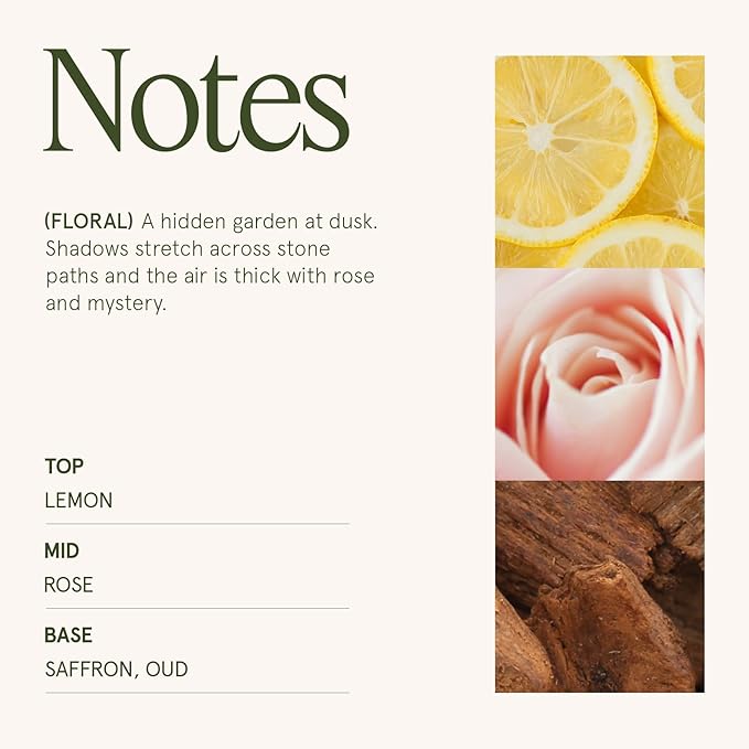 LA JOLIE MUSE Rose Noir & Oud Scented Candle – Lemon, Rose & Oud |19 oz Large Wooden Wick Candle | Natural Soy Wax | 90 Hours Clean Burn | Gift-Ready for Hosts & Gatherings | Elegant Home Décor LaJol%C3%ADeMuse