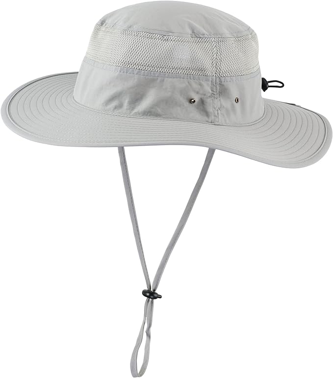Home Prefer UPF 50+ Men's Sun Hat Wide Brim Bucket Hat UV Protection Hat for Mens Womens Beach Safari Gardening Golf Fishing HomePreferHatsCaps