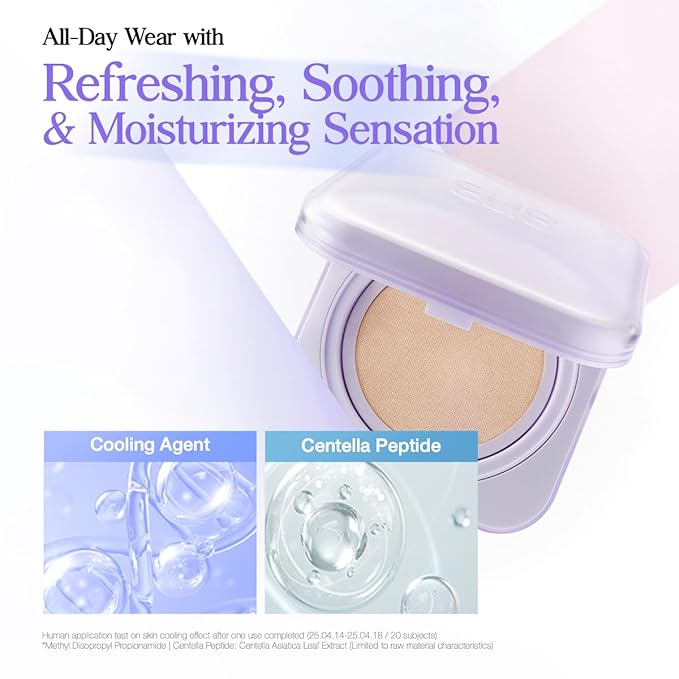 CLIO Kill Cover Mesh Blur Cushion Foundation, Flawless Full Coverage, Pore Blurring for Smooth Skin, Semi-Matte Finish, Long-Lasting, Lightweight, Oil-Control, Korean Foundation (19C LIGHT)