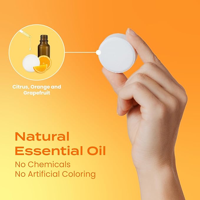 Body Restore Shower Steamers Aromatherapy 15 Pack - Christmas Stocking Stuffers for Men, Birthday Gifts for Women, White Elephant, Relaxation, Self Care - Citrus BodyRestore