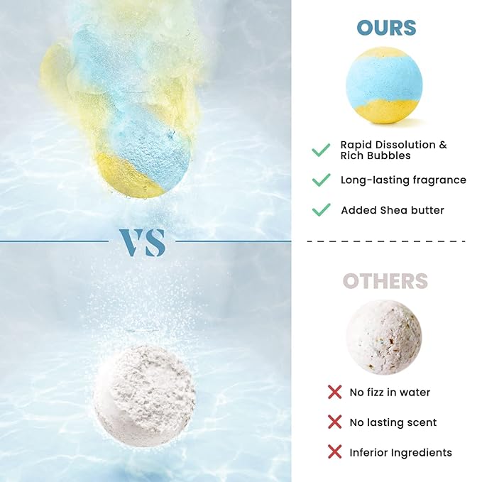 Bath Bombs Set, 20 pcs Natural Shea Butter & Safe Oil Bath Bomb for Skin Moisturizing, Handmade Bubble Bath & Fizzy, Ideal Presents for Women ZenBombs