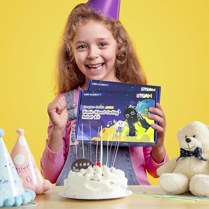 ACEBOTT Robotics for Kids Ages 12-16，Bionic Biped Robot Kit for Arduino ESP32, STEM Science Kits, Cool Engineering Building Toys, Science Coding Kit for 12+ Boys Girls Teens and Adults Unique Gifts ACEBOTT