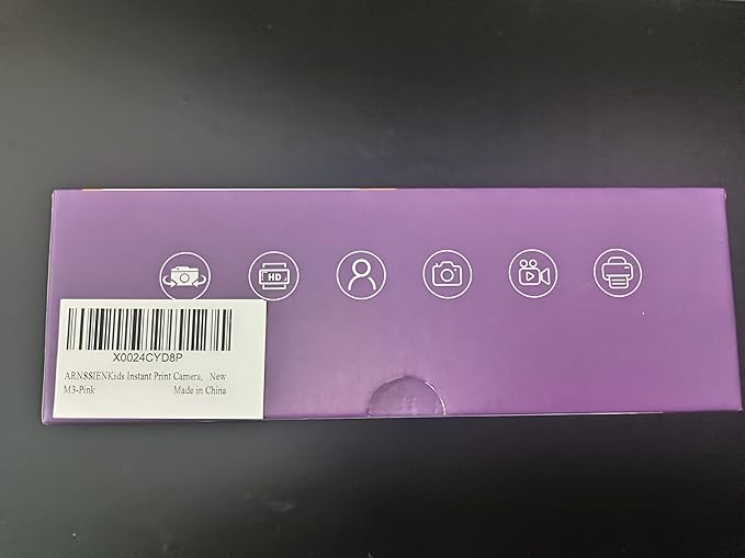 Kids Camera Instant Print,Children Digital Camera Toys with HD Video for Kids Aged 3-12,Christmas Birthday Festival Present for Girls Boys,with 7 Rolls Instant Paper,M3 ARNSSIEN