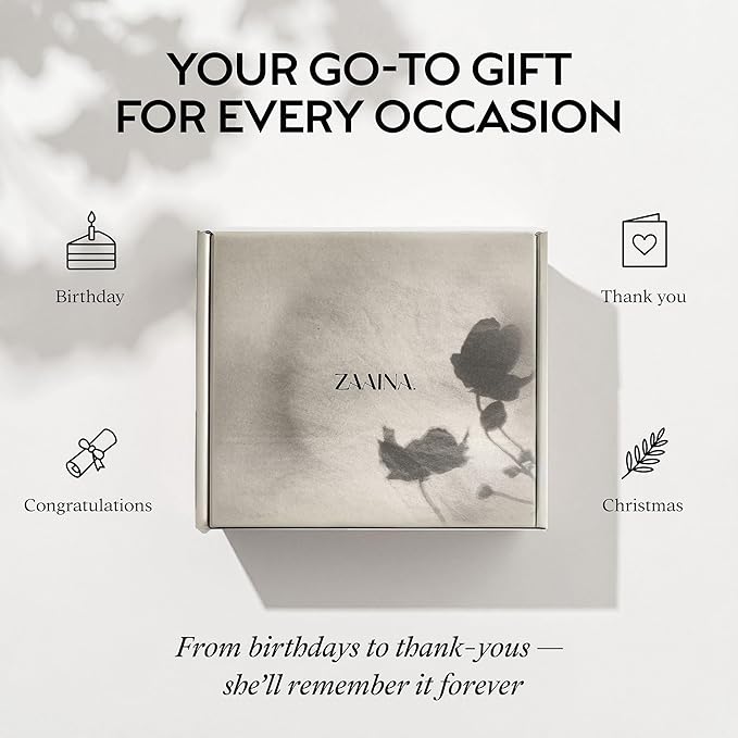 ZAAINA Spa Gifts for Women - Relaxation Spa Kit, Holiday Spa Gift Basket, Pampering At Home Natural Bath & Body Self Care Spa Package, Christmas Gifts for Mom Wife, Birthday Gifts for Women ZAAINA