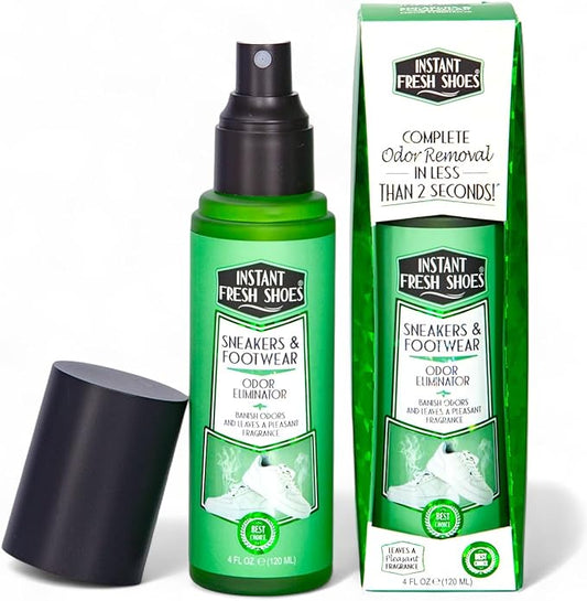 Advance Shoe Deodorizer Spray for Instant Shoe Odor Elimination in less than 2 seconds -For Sneakers, Boots, All Footwear -Also for Gym Bags and Sports Equipment, Lavender Scent – INSTANT FRESH SHOES
