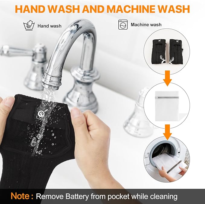 SNOW DEER Heated Socks,Electric Rechargeable Battery Heating Foot Warmer for Men Women,Winter Ski Hunting Camping Hiking Riding Motorcycle HeatedGlovesSocksHatetc