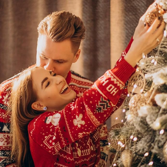 Iefil Christmas Gifts for Women Wife - 925 Sterling Silver Birthstone Earrings, Anniversary Birthday Gifts for Women Wife Girlfriend Mom IEFIL