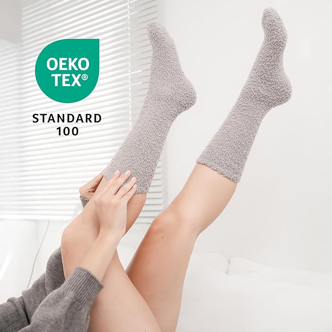 CoolMate GLOBAL Fuzzy Socks for Women Christmas Gift Box, Cozy, Soft, Stocking Stuffers, Comfy Cloud-Like Socks for Spa,Home CoolmateGlobal