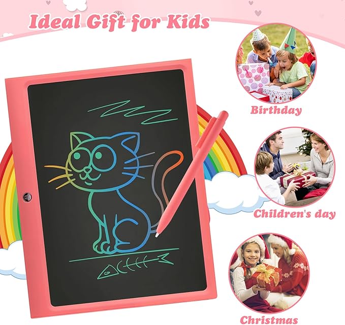 LCD Writing Tablet Kids Toys -15 Inch Toddler Toys Learning Drawing Pad Toys for 3 4 5 6 7 8 Years Boys Girls Birthday Christmas Easter Thanksgiving Gift Creative Doodle Board pbeknco