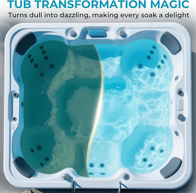 Non-Chlorine Spa Shock for Hot Tub - 5 lbs, Chlorine-Free Shock Oxidizer Treatment for Hot Tubs, Spas and Swimming Pools, Fast Acting, Quick Dissolving Oxidizing Shock for Crystal Clear Water Kick Boosters