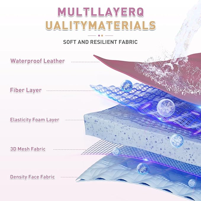 Stationary Massage Table with Memory Foam, Massage TattooTable with Adjustable Height, Facial Bed for Esthetician, PU Leather for Physical Therapy & Spa (Wood/RED, 75''L x 28''W x 25''H) Kick Boosters