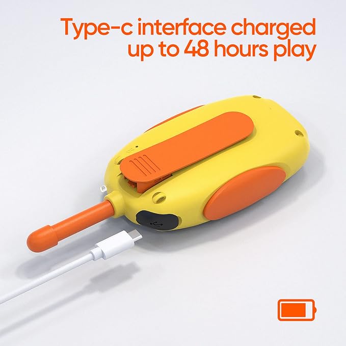 Walkie Talkies for Kids Rechargeable 3 Pack Walkie Talkies, Long Range 22 Channels 2 Way Radio Kids Birthday Toy Gift for 3-12 Year Old Boys Girls Outdoor Adventures Camping Hiking HPROMOT