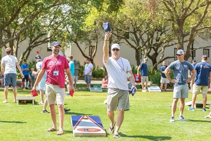 College Team Cornhole Boards, 2x4 Regulation Corn Hole Game Set, Officially Licensed Cornhole Game, Perfect for Tailgates Kick Boosters