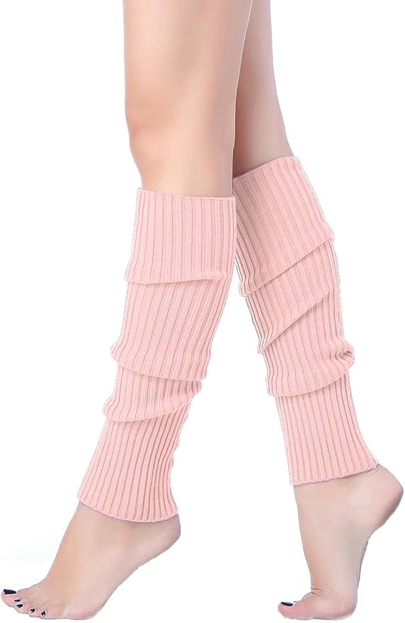 v28 Women Juniors Neon Ribbed Leg Warmers for 80s Eighty's Party Sports Yoga v28