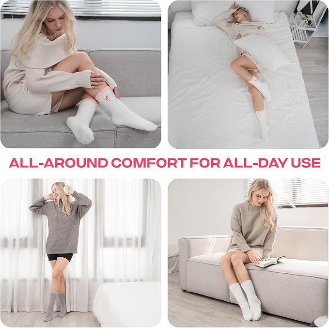 CoolMate GLOBAL Fuzzy Socks for Women Christmas Gift Box, Cozy, Soft, Stocking Stuffers, Comfy Cloud-Like Socks for Spa,Home CoolmateGlobal