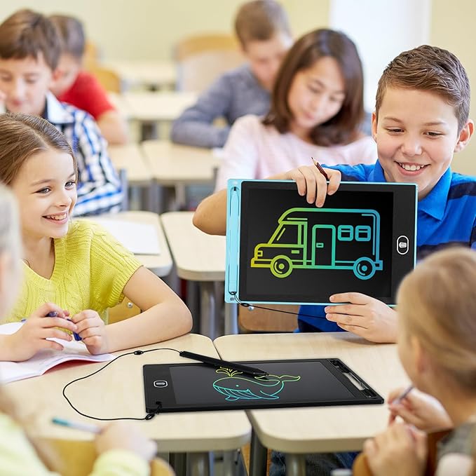 Zhehao 20 Pack LCD Writing Board for Kids, 8.5 Inches Doodle Reusable Screen Drawing Pad Erasable Painting Pads Educational Toy for 3-8 Years(Cute Color) Zhehao